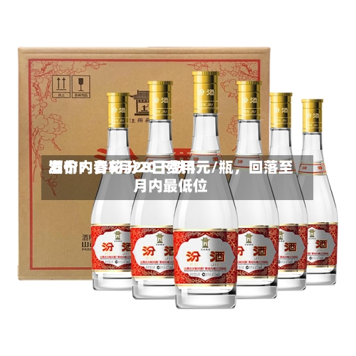 酒价内参5月28日费用发布：青花汾20下跌4元/瓶，回落至月内最低位-第2张图片