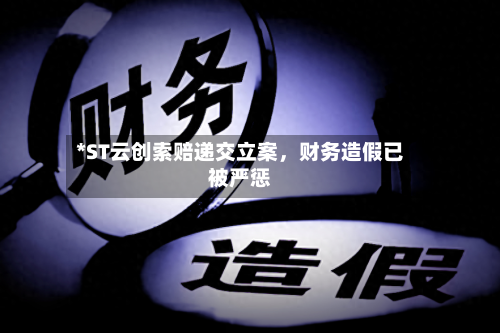 *ST云创索赔递交立案，财务造假已被严惩-第2张图片